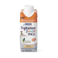 Pediatric Oral Supplement Peptamen Junior® PHGG Vanilla Flavor 8.45 oz. Carton Liquid PHGG Fiber Impaired GI Function 00043900904849 Case of 24 43900904849 Peptamen Junior® PHGG 1196670_CS