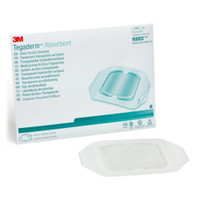 3M Tegaderm Absorbent Transparent Film Dressing, 5-7/8 x 6'', Sterile ‚Äì 10 per Box, Case of 4 Boxes