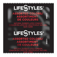 Condom Lifestyles® Assorted Colors Lubricated One Size 1,008 per Case 310150 Case of 1 310150 Lifestyles® Assorted Colors 1206382_CS