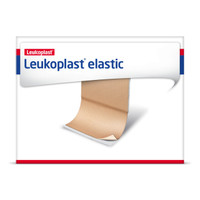Adhesive Strip Leukoplast Elastic 2-3/4 x 4 Inch Cross-Elastic Material Rectangle Tan Sterile 7645605 Box of 50