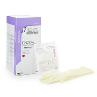 Surgical Glove ENCORE® Latex Textured Size 7 Sterile Latex Standard Cuff Length Fully Textured Ivory Chemo Tested 5785003 Box of 50 5785003 ENCORE® Latex Textured 293295_BX
