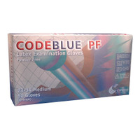 CodeBlue PF Latex Extended Cuff Length Exam Glove Medium Blue 23-34 CODEBLUE® PF 351988_CS