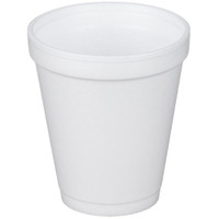 Dart Drinking Cup White Styrofoam Disposable 8 oz