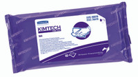 Kimtech Pure W4 Surface Disinfectant Cleaner Premoistened Cleanroom Manual Pull Wipe 40 Count Soft Pack Alcohol Scent NonSterile 06070 Case of 400 6070 KIMTECH PURE W4 513700_CS