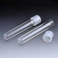 Test Tube Round Bottom Plain 12 x 75 mm 5 mL Without Color Coding Dual Position Snap Cap Polystyrene Tube 110428 836163_BG