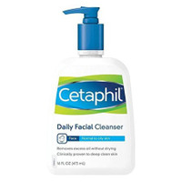 Facial Cleanser Cetaphil® Daily Facial Cleanser Liquid 16 oz. Pump Bottle Unscented 30299392734 Each/1