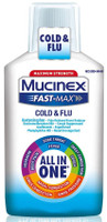 Cold and Cough Relief Mucinex Fast-Max Cold Flu 650 mg - 20 mg - 400 mg - 10 mg / 20 mL Strength Liquid 6 oz.