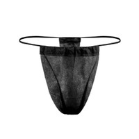 Thong Panty Reflections™ Black Disposable 900502-1 Box/100