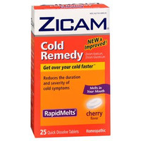Cold and Cough Relief Zicam 2X - 1X Strength Tablet 25 per Box