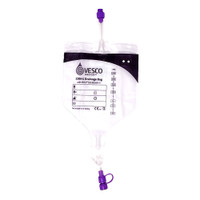 Enteral Drainage Bag with ENFit Connector Vesco Medical 2 Inch 250 mL Sterile