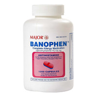 Banophen Allergy Relief Diphenhydramine HCl 50 mg Strength Capsule, 1,000 per Bottle, Bottle of 1 904530780 Benadryl® 497991_BT