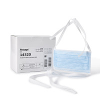 Surgical Mask FluidGard® 160 Anti-fog Foam Pleated Tie Closure One Size Fits Most Blue NonSterile ASTM Level 3 Adult 14320 Case/300