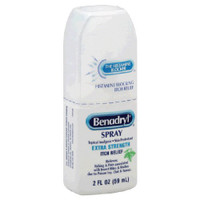Itch Relief Benadryl 2% - 0.1% Strength Spray 2 oz. Bottle