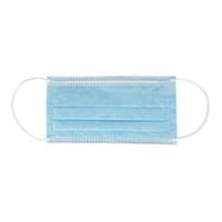Procedure Mask FluidGard® Anti-fog Foam Pleated Earloops One Size Blue NonSterile ASTM Level 3 Adult 14401 Case of 500 14401 FluidGard® 1079086_CS