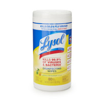 Lysol Surface Disinfectant Cleaner Wipes Lemon Lime Blossom Scent - Case/480