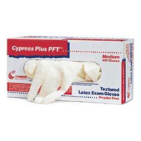 Exam Glove Cypress Plus® PFT Large NonSterile Latex Standard Cuff Length Fully Textured Ivory Not Rated 23-96 Case of 1000 23-96 Cypress Plus® PFT 367583_CS