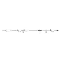 Primary IV Administration Set SafeDay™ Gravity 2 Ports 15 Drops / mL Drip Rate Without Filter 125 Inch Tubing Solution Without Flow Regulator 352646 Case of 50 352646 SafeDay™ 1180043_CS