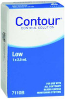 Blood Glucose Control Solution Contour® 2.5 mL Low Level 7110 Kit/1 7110 Contour® 1039396_KT