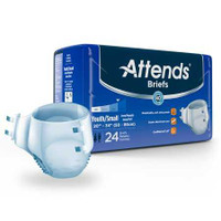 Unisex Incontinence Brief Attends® Small Disposable Heavy Absorbency DD10 Case of 96 DD10 Attends® 959837_CS