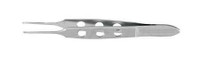 Tissue Forceps McKesson Argent™ Bishop-Harmon 3-3/8 Inch Length Surgical Grade Stainless Steel NonSterile NonLocking Thumb Handle Straight 0.7 mm Wide Tips with 1 x 2 Teeth 43-1-764 Pack of 1 43-1-764 McKesson Argent™ 487428_EA