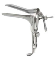 Vaginal Speculum McKesson Graves NonSterile Office Grade Stainless Steel Small Double Blade Duckbill Reusable Without Light Source Capability 43-2-303 Pack of 1 43-2-303 McKesson 487506_EA