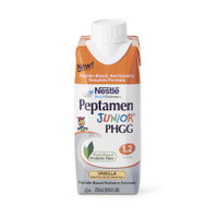 Pediatric Oral Supplement Peptamen Junior® PHGG Vanilla Flavor 8.45 oz. Carton Liquid PHGG Fiber Impaired GI Function 00043900904849 Each/1