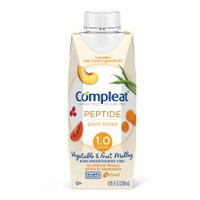 Tube Feeding Formula Compleat® Peptide 1.0 Vegetable / Fruit Medley Flavor Liquid 250 mL Reclosable Carton 00043900836065 Case of 24 00043900836065 Compleat® Peptide 1.0 1228009_CS