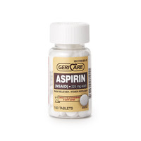 Pain Relief Geri-Care 325 mg Strength Aspirin Tablet 100 per Bottle 901-01-GCP Case of 600
