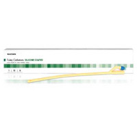 Foley Catheter McKesson 2-Way Standard Tip 5 cc Balloon 24 Fr. Silicone Coated Latex 16-SLFOL524 Box of 10 16-SLFOL524 McKesson 1152088_BX