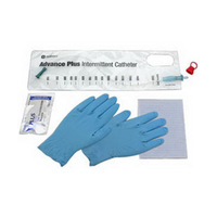 Intermittent Catheter Tray Advance Plus™ Coude 14 Fr. Without Balloon PVC 97144 Box of 25