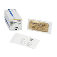 Absorbable Suture with Needle McKesson Chromic Gut P-13 3/8 Circle Precision Reverse Cutting Needle Size 5 - 0 S687G Box/1