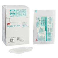 Transparent Film Dressing 3M™ Tegaderm™ 2-3/8 x 2-3/4 Inch Frame Style Delivery Rectangle Sterile 1614 Case of 400 1614 3M™ Tegaderm™ 468778_CS