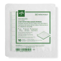 Gauze Sponge Accu-Sorb® 4 x 4 Inch 10 per Tray Sterile 16-Ply Square NON21430LF Case of 1280 NON21430LF Accu-Sorb® 439746_CS