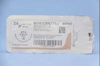 Absorbable Antibacterial Suture with Needle Monocryl™ Plus Poliglecaprone 25 with Irgacare MP Antibacterial Suture CT-1 1/2 Circle Taper Point Needle Size 2 - 0 MCP945H Box of 1 MCP945H Monocryl™ Plus 550715_BX
