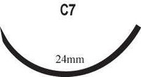 Absorbable Suture with Needle PolySyn™ Polyglycolic Acid C-7 3/8 Circle Reverse Cutting Needle Size 3 - 0 Braided 442B Box of 12 442B PolySyn™ 382043_BX