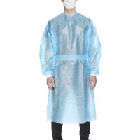 Chemotherapy Procedure Gown McKesson X-Large Blue NonSterile AAMI Level 2 / ASTM D6978 Disposable 16-55KVX Case of 30 16-55KVX McKesson 1177929_CS