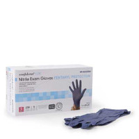 Exam Glove McKesson Confiderm® LDC Small NonSterile Nitrile Standard Cuff Length Fully Textured Blue Chemo Tested / Fentanyl Tested 14-6N42C Box of 250 14-6N42C McKesson Confiderm® LDC 1159329_BX