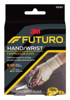Support Gloves 3M™ Futuro™ Fingerless Small / Medium Over-the-Wrist Length Ambidextrous Nylon / Spandex 09183ENR Each/1