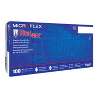 Exam Glove Ultrasense® Large NonSterile Nitrile Standard Cuff Length Textured Fingertips Blue Not Rated US-220-L Case of 10 US-220-L Ultrasense® 546674_CS
