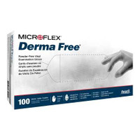 Exam Glove Derma Free™ X-Large NonSterile Vinyl Standard Cuff Length Smooth Clear Not Rated DF-850-XL Box of 100 DF-850-XL Derma Free™ 917990_BX