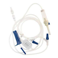 IV Pump Set McKesson Pump 2 Ports 10 Drops / mL Drip Rate 0.2 Micron Filter 105 Inch Tubing Solution Without Flow Regulator TCBINF6571-A Box of 50 TCBINF6571-A McKesson 1173996_BX