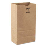 Grocery Bag General Brown Kraft Paper #3 BAGGK3500 Case of 500 BAGGK3500 General 902847_CS