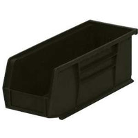 Storage Bin AkroBins® Black Plastic 4 X 4-1/8 X 10-7/8 Inch 30224BLACK Carton/12