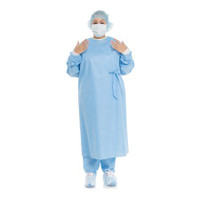 Non-Reinforced Surgical Gown with Towel Evolution 4 X-Large Blue Sterile Disposable 90042 Each/1