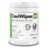 CaviWipes™ HP XL Surface Disinfectant Cleaner Peroxide Based Manual Pull Wipe 65 Count Canister Scented NonSterile 16-1150 Carton/1