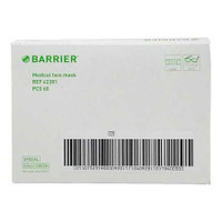 Surgical Mask Barrier® Special Anti-fog Pleated Tie Closure One Size Green NonSterile Not Rated Adult 42381 Box of 60 42381 Barrier® Special 822940_BX