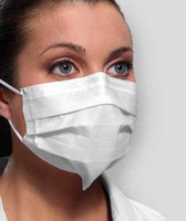 Procedure Mask Ultra™ Sensitive Pleated Earloops One Size White NonSterile ASTM Level 3 Adult GCFCXSSF Box of 50 GCFCXSSF Ultra™ Sensitive 1144627_BX