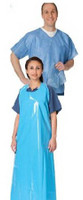 Scrub Shirt Large Blue 2 Pockets Short Sleeve Unisex 23503T Case/60