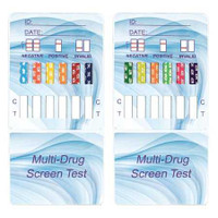 Drugs of Abuse Test Kit McKesson Consult™ AMP, BAR, BZO, COC, mAMP/MET, MDMA, MOP, MTD, OXY, PCP, TCA, THC 25 Tests CLIA Waived 16-DTDC12P Box of 25 16-DTDC12P McKesson Consult™ 1192823_BX