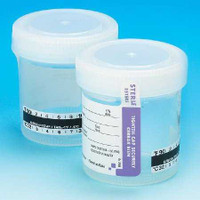 Specimen Container with Temperature Strip 57 x 73 mm 90 mL (3 oz.) Screw Cap Patient Information Sterile 6236 Case of 300 6236 Globe Scientific 841450_CS